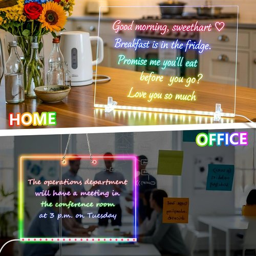 Skiennix 16" LED Drawing Board - 4 Modes Colorful Light-Up Art & Writing Board for Kids & Adults | Perfect Easter Gift