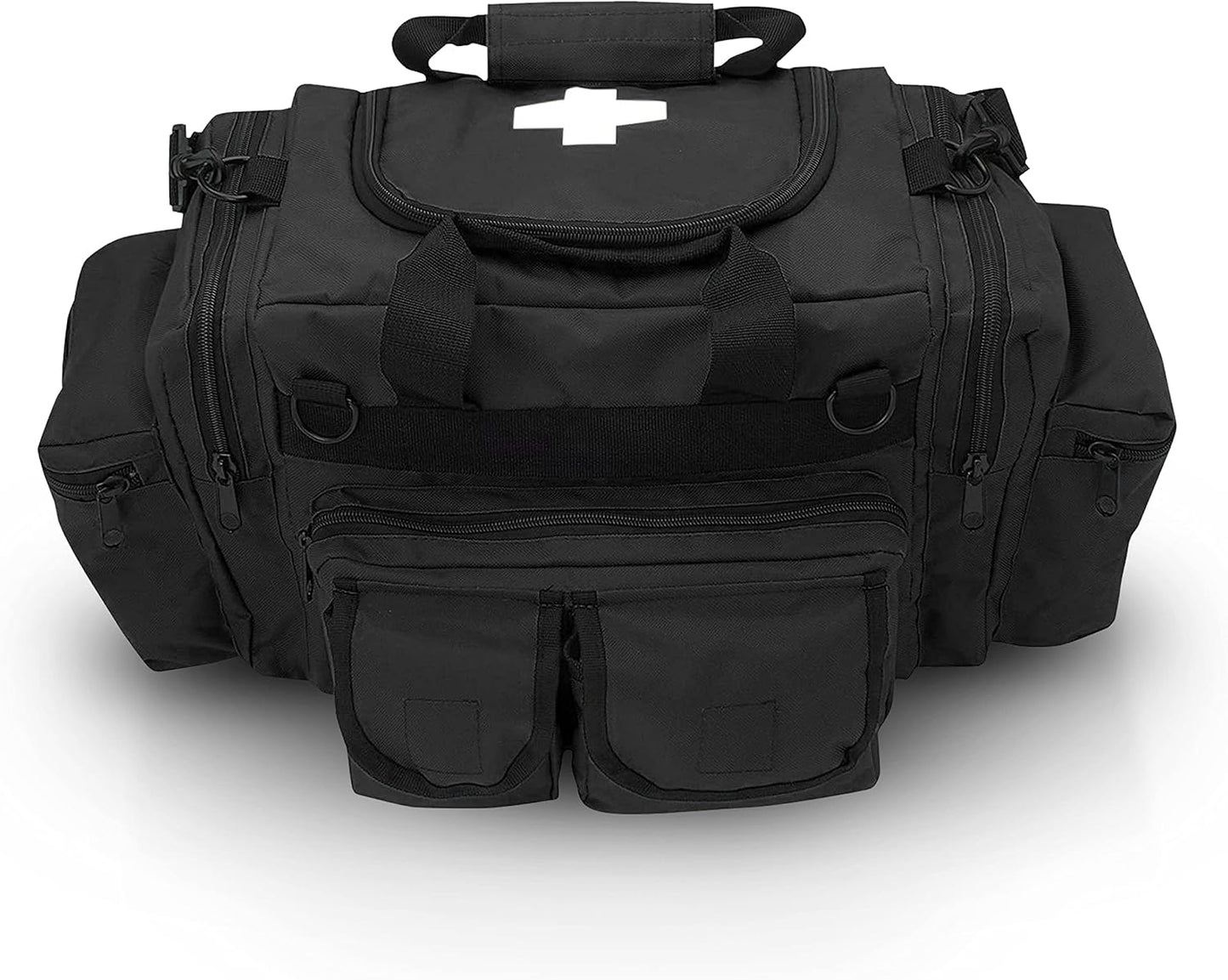 ASA TECHMED Deluxe EMS Emergency Medical Trauma Bag - Black First Aid Responder Kit
