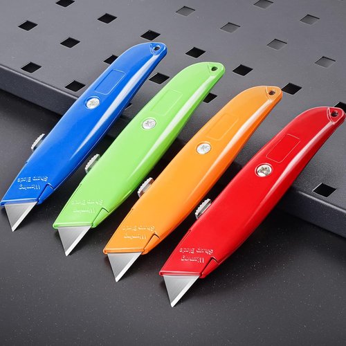 DIYSELF Box Cutters - Premium Heavy-Duty Utility Knives with Retractable Blades | 8-Pack Set
