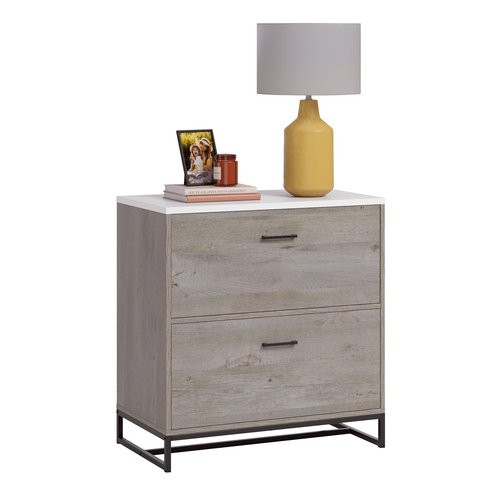 Sauder Tremont Row 2-Drawer Lateral File Cabinet, Mystic Oak Finish
