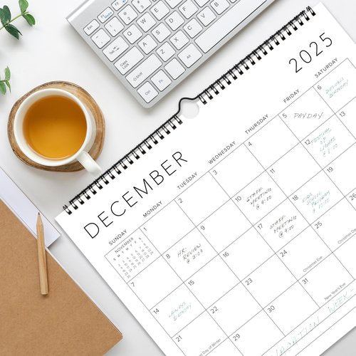 Beautiful 2025-2026 Wall Calendar - Runs from July 2025 until December 2026 – Large 14.5" x 11.5" Office Wall Calendar for Easy Organizing