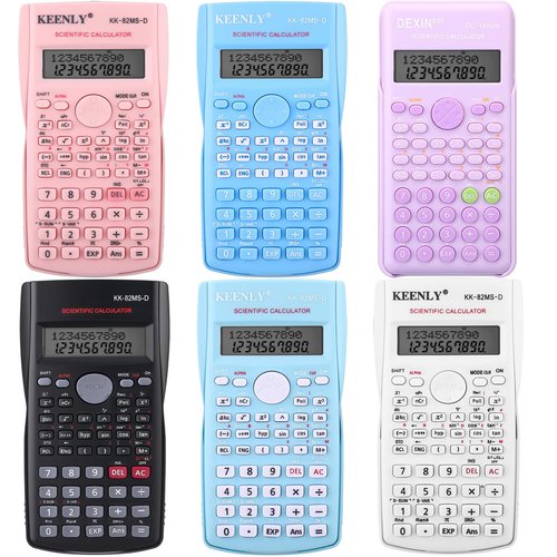 Tellegloww 6 Pack 2 Line Scientific Calculator 240 Function Colorful Non Graphing Calculator for Engineering Students Function Calculators School Financial Business Office
