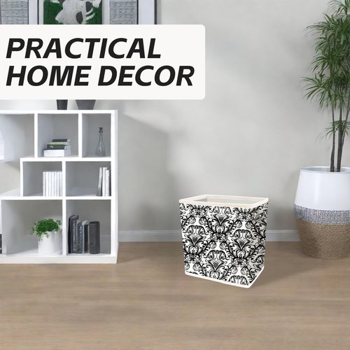 4.5 Gallon Bamboo Basket, Cute Toilet Paper Storage, Decorative Magazine Basket, Holder, Organizer, for Pantry, Office, Bedroom, Bathroom, Dorm, Living Room, Cabinet, Kitchen