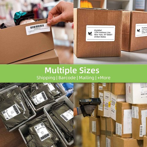 Anylabel Compatible 4.07" x 6.4" Die-Cut Large Labels Replacement for DK-1247 Shipping Address Compatible with Brother QL-1110NWB Label Printers (12 Rolls + 1 Frame, 180 Labels/Roll)