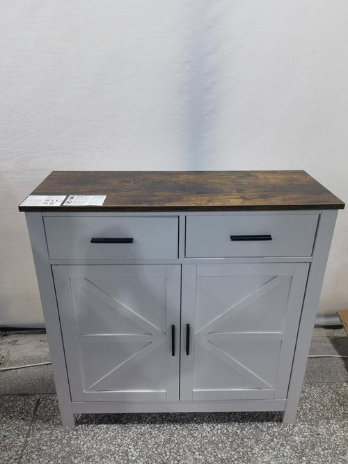 Bellemave Farmhouse Buffet Cabinet, Kitchen Storage Cabinet, Coffee bar Cabinet, Sideboard, Buffets & sideboards, for Kitchen, Dining Room, Entryway, Living Room Cabinet, White