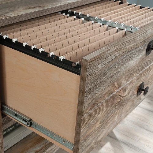 Sauder Granite Trace Lateral File, Rustic Cedar Finish