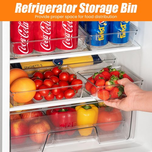 12 Pack Clear Plastic Drawer Organizer Set, Acrylic Non Slip Non Cracking Kitchen Drawer Storage Tray Large Size Divider, Multifunctional Storage for Cosmetics, Bathroom, Tools, Kitchen and Office