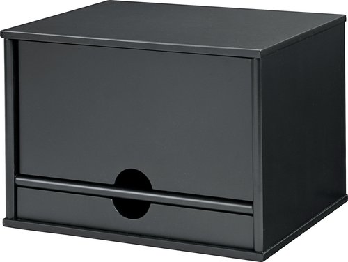 Victor Wood Midnight Black Collection, 4-Shelf Desktop Organizer, Black, (4720-5)