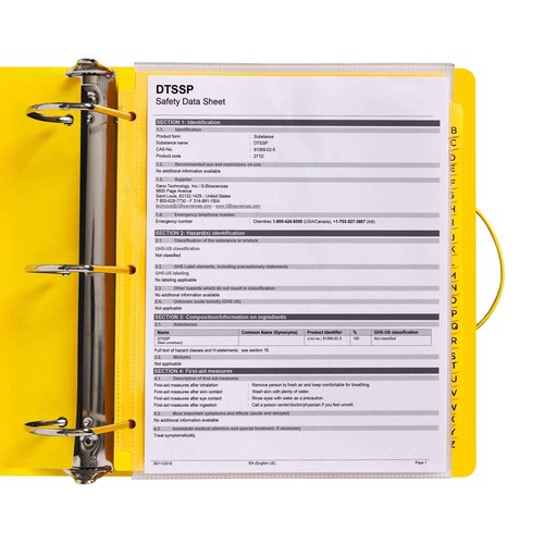 Avery UltraDuty SDS Binder Kit, 3 Inch 3 Ring Binder, A-Z Dividers, Sheet Protectors (77714)