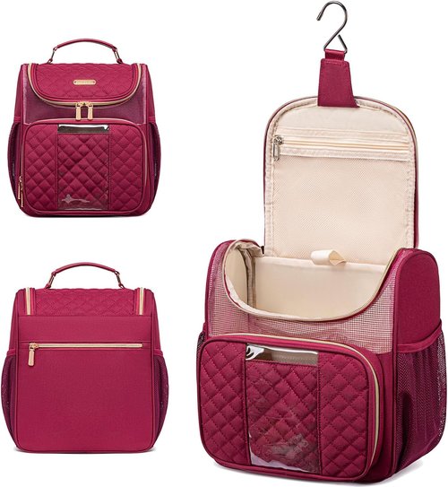 Otevan Large Toiletry Bag - Portable Shower Caddy for Travel | Quick Dry Hanging Bathroom Organizer