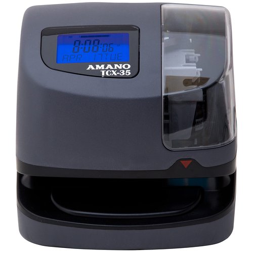 AMANO TCX-35 Time Clock for Employees, Electronic Punch Clock for Small Business, Made in USA