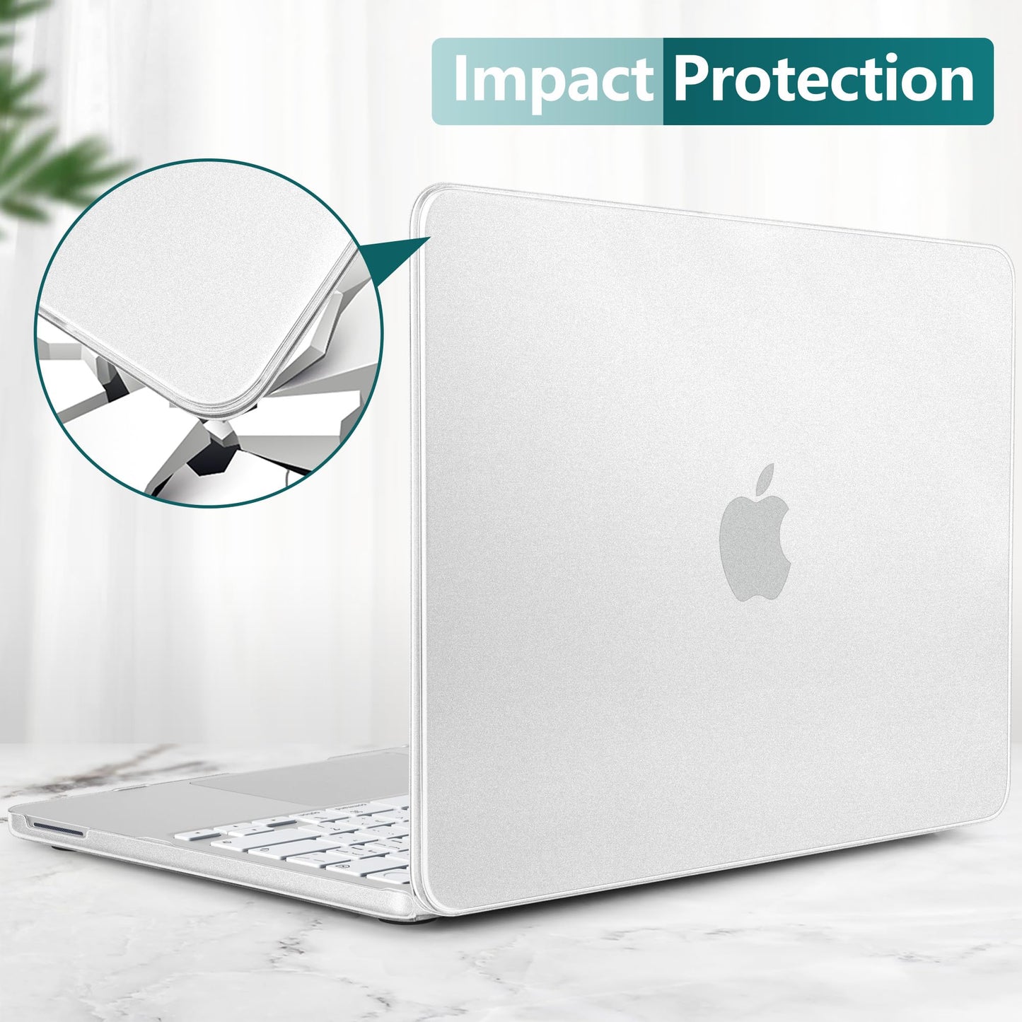 Batianda 4-in-1 Bundle for New MacBook Neo 13 inch Case 2026 Release Model A3404, 1.2mm Ultra-Slim Nano-Coated Matte Hard Shell Cover with Matched Keyboard Skin, Screen Protector, Translucent