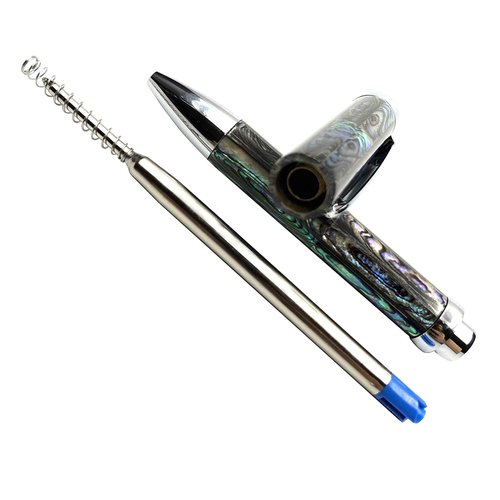 HHA Handmade mother of pearl ballpen from Vietnam - ideal gift for man/woman at work (blue)