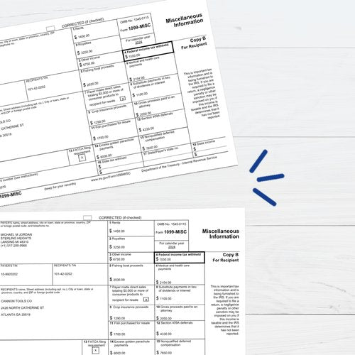 PrintWorks Professional Half Sheet Perforated Paper 8.5” x 11” - Perfect For W-2, 1099, & Statement Use - Made in the USA - 2500 Sheets - 20 lb - A5 Paper - Printer Compatible - White (04116C)