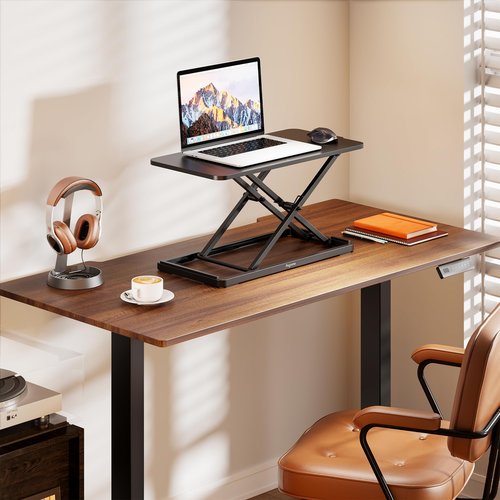 PEGZONE Keyboard and Mouse Riser, 24" x 12" Ergonomic Keyboard Riser, Height Adjustable keyboard stand for desktop, Standing Keyboard Tray, Black