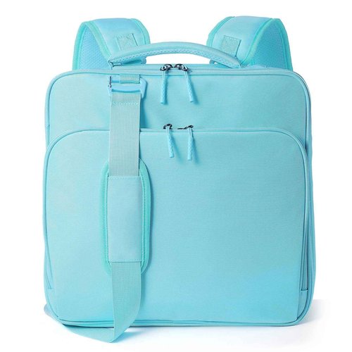 LLi Cufite Zipper Binder Bag, 2 Inch 3 Ring Binder with Zipper, 500 Sheet Capacity Zip Up Binders with Detachable Shoulder Straps, Fits Up to 14” Laptop, Blue