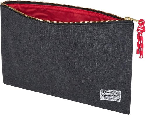 Rough Enough Document Organizer | Zippered File Folder Bag for Office, Travel & Art Supplies - Letter Size