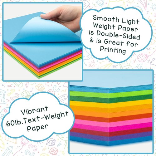 Hygloss Dark Blue Colored Paper - Acid-Free, Fade-Resistant, 24 lb, 8.5x11-Inch, 90 Sheets