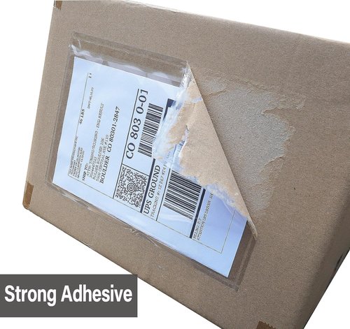 BEUYI Packing List Envelopes - Clear Adhesive Shipping Label Pouches | 9.5'' x 6.7'' Size, 240 Pack