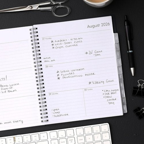 Blue Sky Academic Year Planner 2026-2027 | Weekly & Monthly Calendar, 7" x 9", Flexible Cover