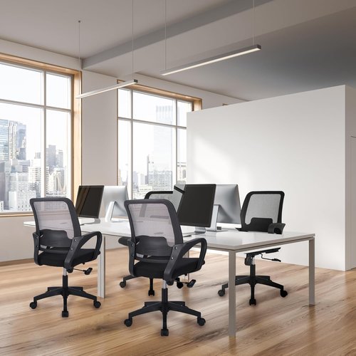NEO Chair Ergonomic Mesh Office Desk Chair - Adjustable Height with Lumbar Support | Black