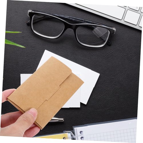 TEHAUX 30Pcs Kraft Paper Business Card Holder Box, Multi-Functional Card Storage Organizer for Desk, Membership, and More