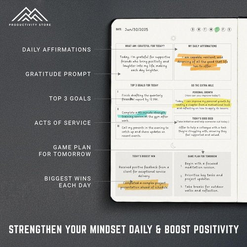 Better Man Journal | Gratitude & Reflection Journal for Mindfulness - 5-Minute Guided Self-Care Journal