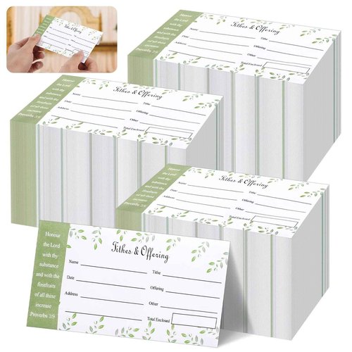 600 Pcs Church Offering Envelopes Tithe and Offering Donation Envelopes, 6.3×3.1" Bill Size Envelope Checks and Cash Envelopes for Christian Religious Occasions Supplies