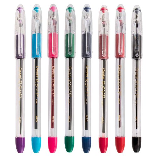 Pentel RSVP Ballpoint Pen, (0.7mm) Fine Line, Blue Ink, 72pk Canister (BK90PC72C)