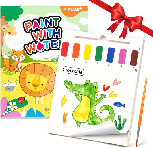 YPLUS Watercolor Painting Books for Toddlers - Creative Art Craft Gift for Kids Ages 1-6 | Animal Themes