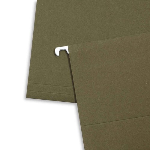Blue Summit Supplies Hanging File Folders, 1/5 Cut Adjustable Tabs, Legal Size, 5 Tab Locations, Designed for Legal and Law Office File Organization, Standard Green, 50 Pack, Legal Size