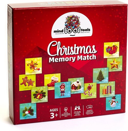 Mind Tools - Christmas Memory Match Game for Toddlers & Preschoolers - 48 Durable Matching Cards