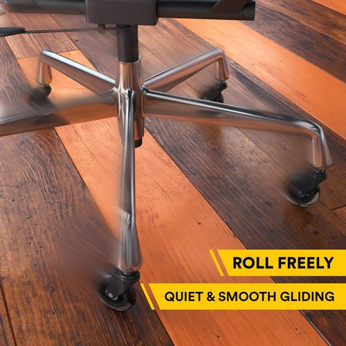 Office Chair Wheels | FIT IKEA Chairs ONLY| Soft 3" Computer Chair Caster Wheels Protect Your Hardwood Floors Better Than Any Office Chair Mat, Set of 5 Desk Chair Wheels, No Scratching or Marking.