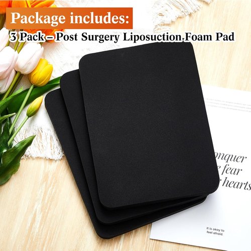 Frienda Lipo Foams - 3 Pcs Firm Foam Boards for Post-Surgery Recovery | 8 x 10 x 0.5 Inch Tummy Tuck & Liposuction Pads