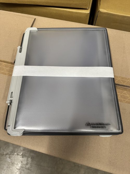 Tarifold DJOIS Desktop Reference and Display System, Steel Wire Frame, Letter-Size, 10 Double-Sided Pockets, 20-Sheet Capacity, Expandable, Made in France, Grey (TD271)
