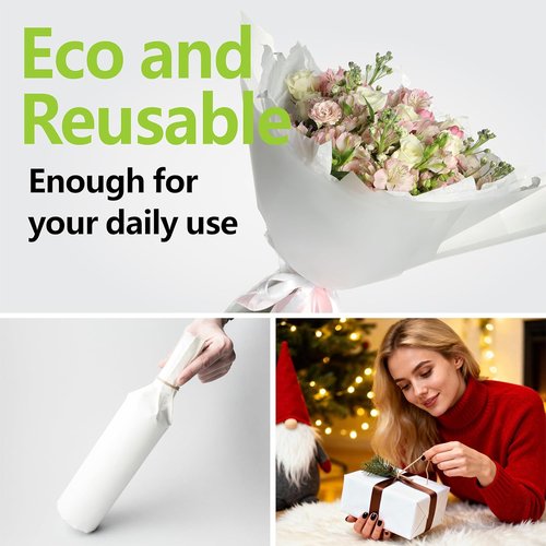 Bobobag White Tissue Paper - 100 Sheets, 20" X 14" | Recyclable Gift Wrapping for Holidays & Crafts