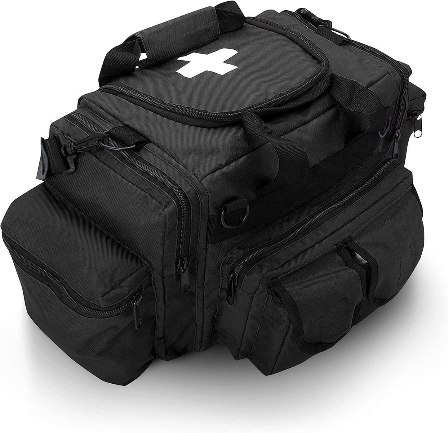 ASA TECHMED Deluxe EMS Emergency Medical Trauma Bag - Black First Aid Responder Kit