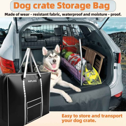 AIFLAG Carrying Case for Dog Crate & Playpen, All-in-One Storage Bag for Collapsible Pet Products, Portable Travel Carrier for Foldable Dog Bed, Cat Bed and Pet Supplies