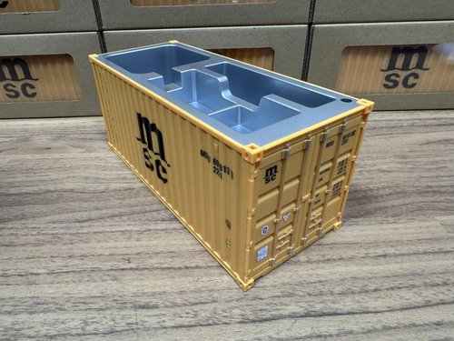 Yixoo Desk Organizer, Pen Pencil Holder, Business Name Cards Holder, Shipping Container Model Storage Box, Secret Storage Box with Multiple Compartments Office Supplies Multi-function (MSC)