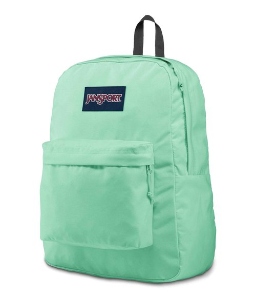 JanSport SuperBreak Plus Backpack with Padded 15-inch Laptop Sleeve and Integrated Bottle Pocket - Spacious and Durable Daypack for Work and Travel - Mint Chip