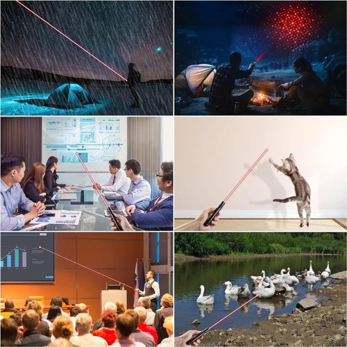 SKHDNNV Remote Red Laser Pointer, High Power Laser Pointer, USB Charging, Suitable for Hiking and Astronomy Teaching