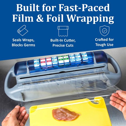 Carlisle FoodService Products SW1218 Saf-T-Wrap Station, Gray, for 12-18"w x 5 1/10"dia Rolls