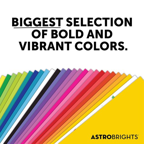 Astrobrights Color Paper, 24 lb Bond Weight, 11 x 17, Solar Yellow, 500/Ream