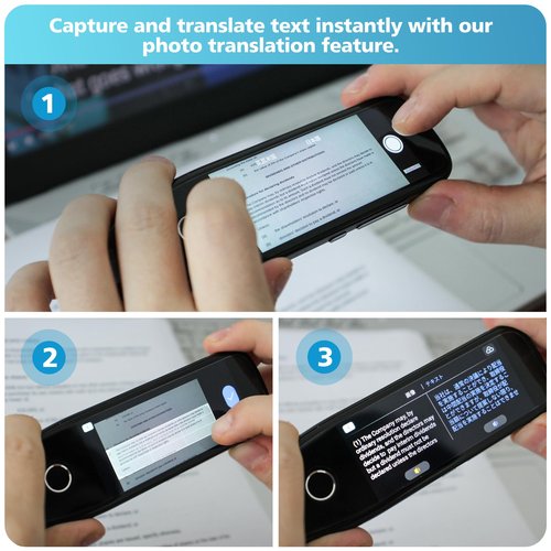 Translation Pen - Dyslexia Reading Tools for Kids, Text to Speech Scanning Pen, Support 130+ Languages Translator Pen for Language Leaners, Travel Business Offline Voice & Photo Translation