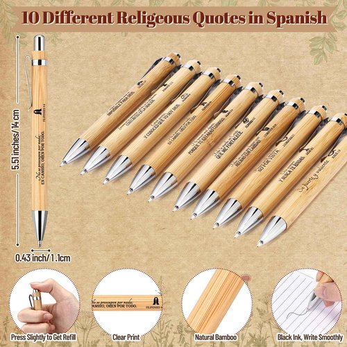 Ctosree 120 Pcs Spanish Christian Notebooks in Bulk with Bible Verse Pen Prayer Scripture Notepad Regalos Cristianos En Español Bible Supplies for Women Sunday School Teacher Pastor's Wife (Dark)