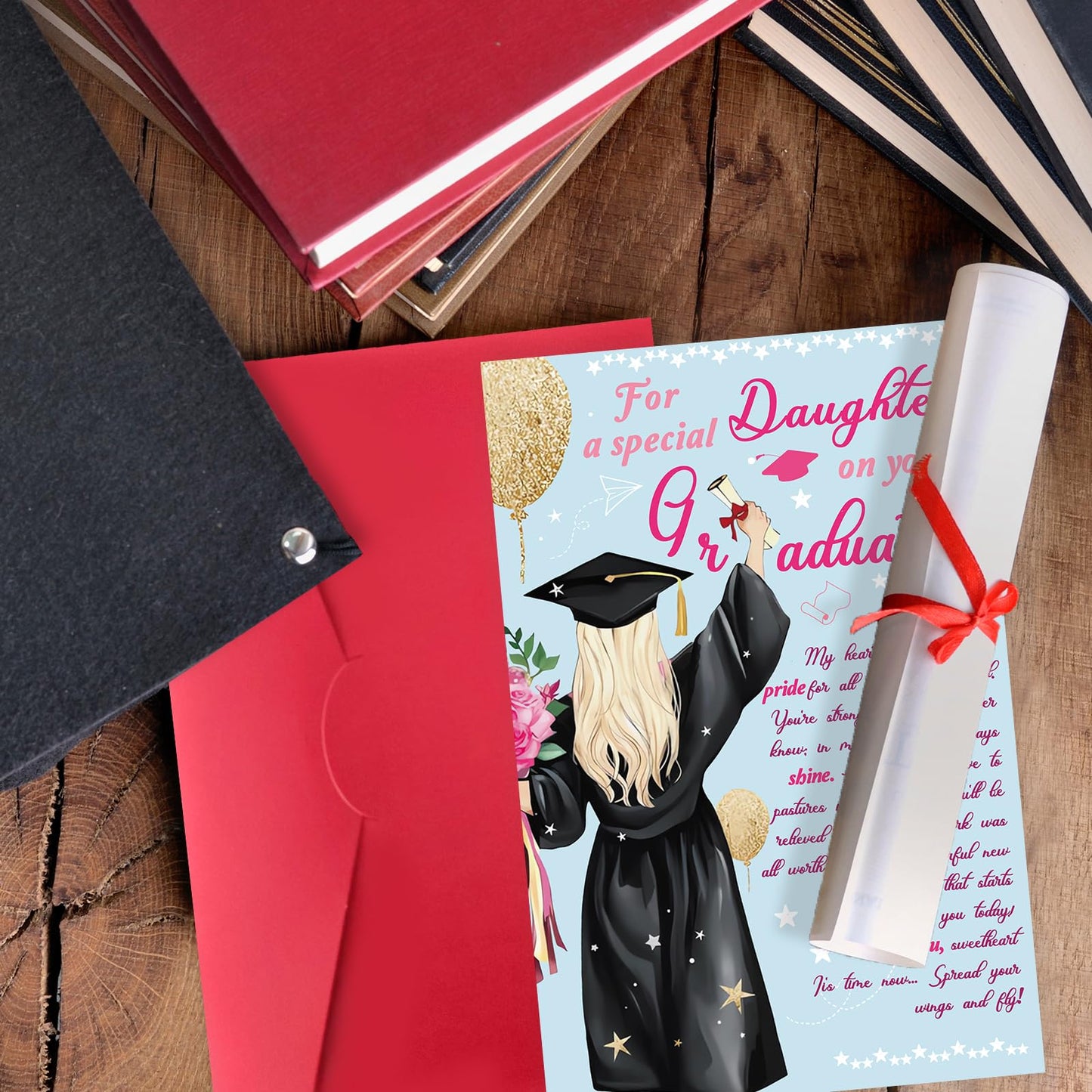 IDU Graduation Gifts Cards for Daughter,2026 College Graduation Card Gifts for Daughter Her from Mom Dad,Congratulations Graduate Card & New Adventure Gift for Her