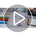 Havawish Blue Raffle Ticket Box with 500 Tickets & Lockable Acrylic Design