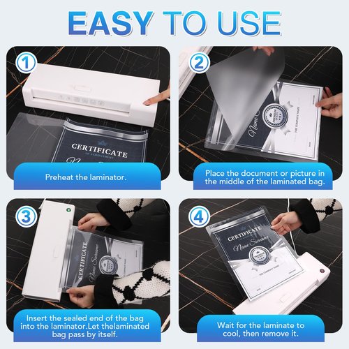 FURWEY 600 Pack Laminating Sheets, Holds 8.5 x 11 Inch Sheets, 3 mil, 8.9" x 11.4" Thermal Laminating Pouches Lamination Sheet Paper for Laminator, Clear, Letter Size, Office and School Supplies