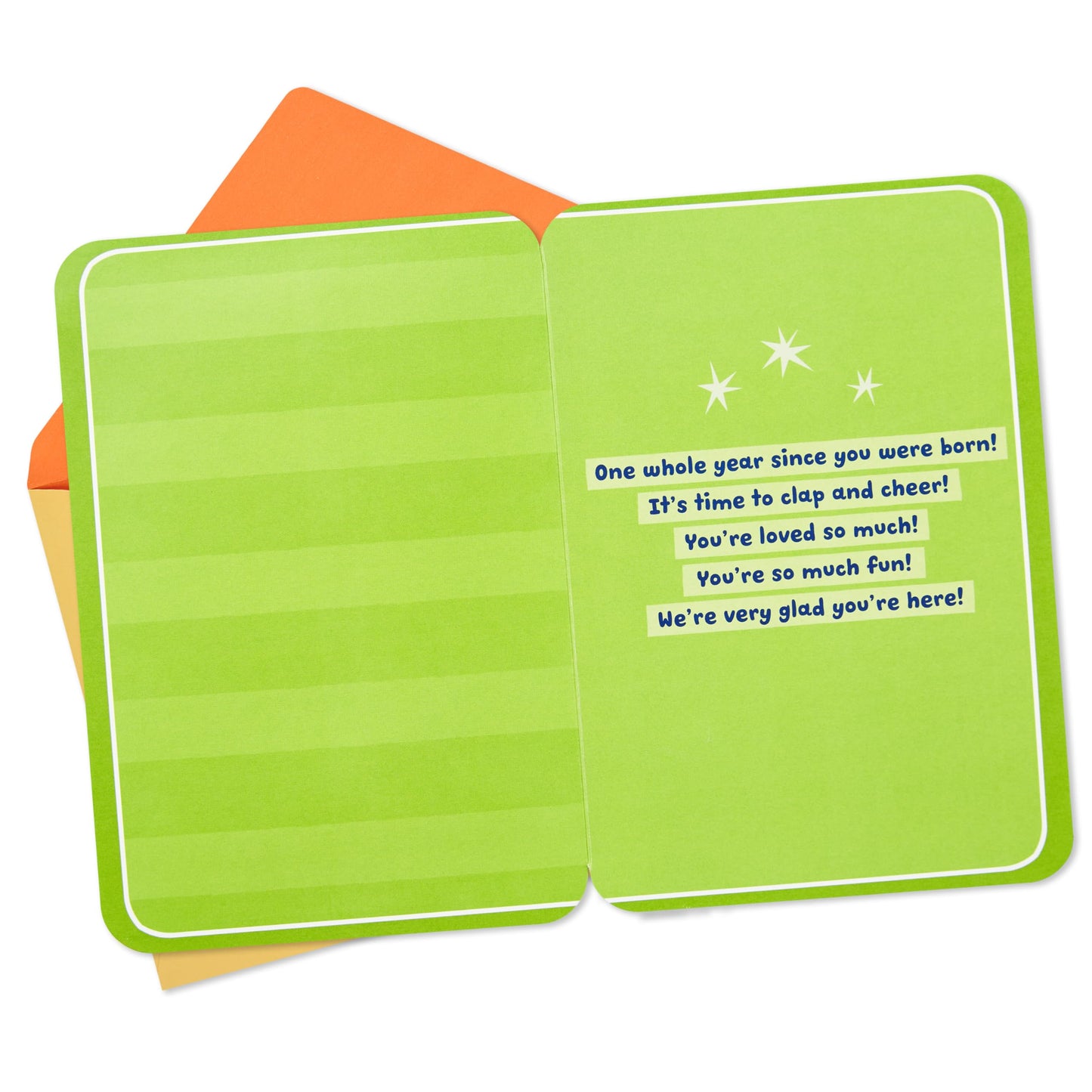 Hallmark 1st Birthday Card for Kids (Fuzzy Number)