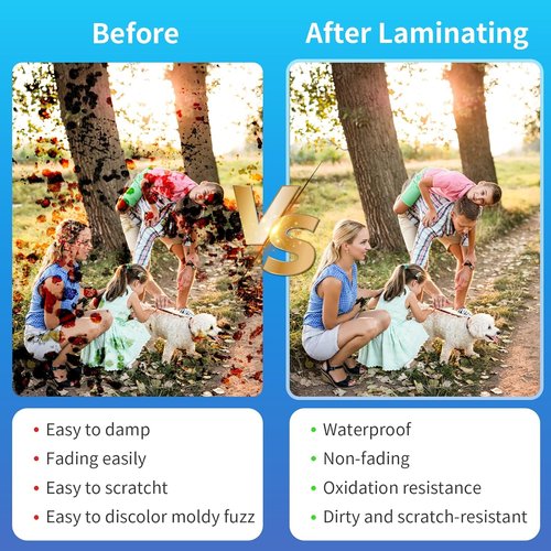 Clear Thermal Laminating Pouches - Professional-Grade 9 x 11.5 Inch, 3 Mil Thick Sheets | 50 Pack for Documents & Crafts